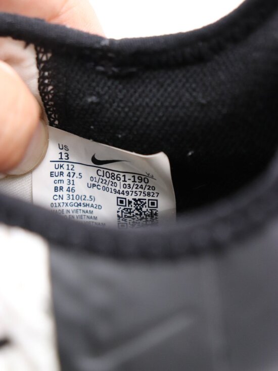 Nike Free Metcon 3 Men\'s 13 Black/White Mesh Athletic Running Sneaker CJ0861-190 main image 7